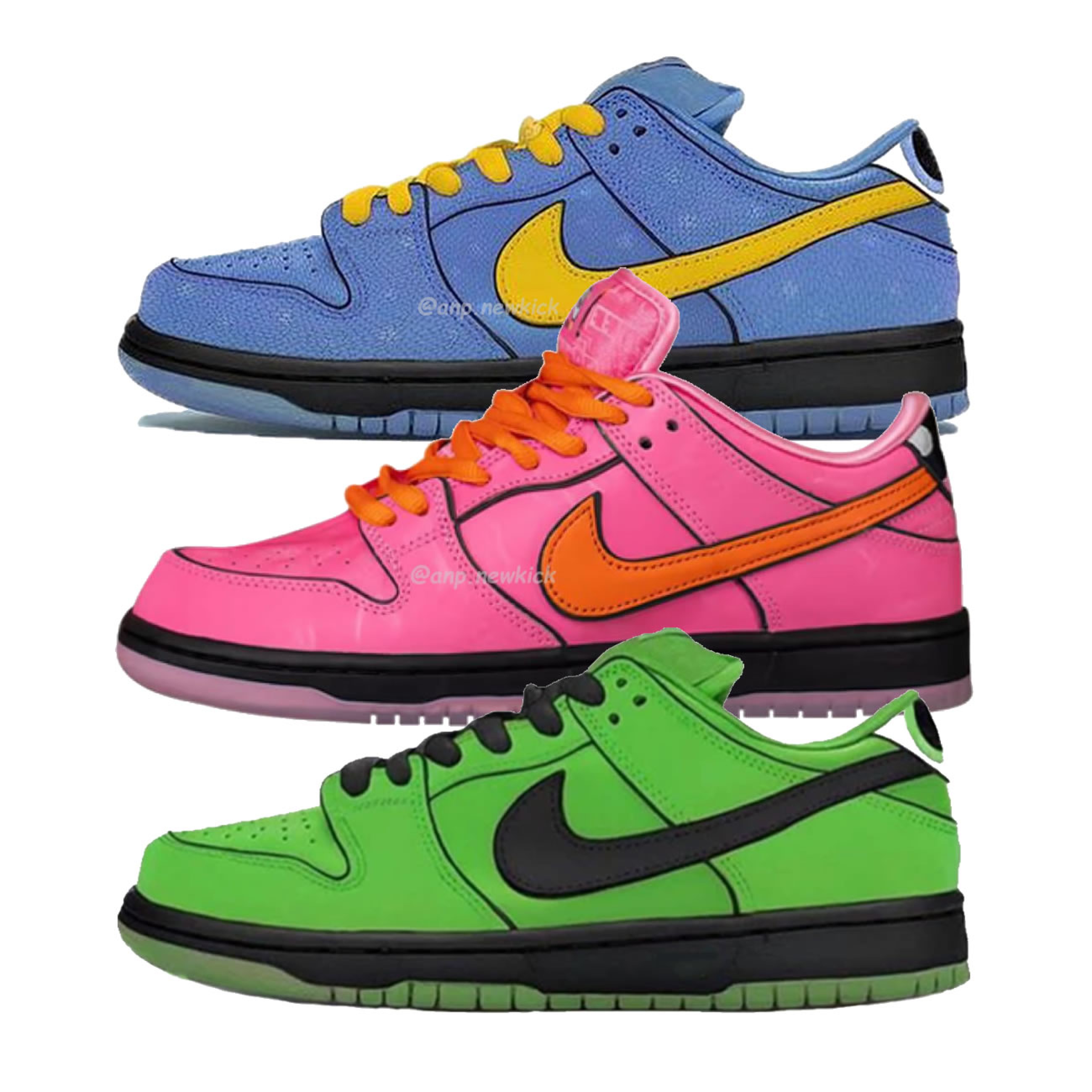 Nike SB Dunk Low X The Powerpuff Girls On Feet Look At Bubbles