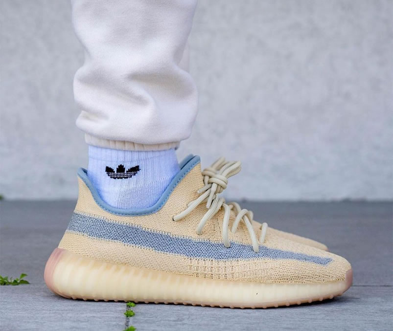Adidas Yeezy Boost 350 V2 Linen 2020 Reflective On Feet Release Date Fy5158 (1) - newkick.org
