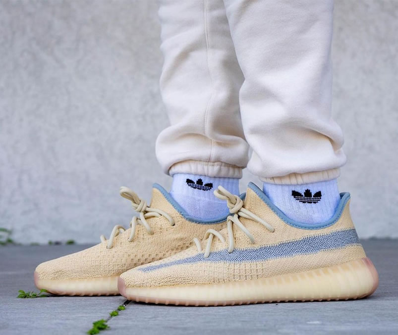 Adidas Yeezy Boost 350 V2 Linen 2020 Reflective On Feet Release Date Fy5158 (4) - newkick.org