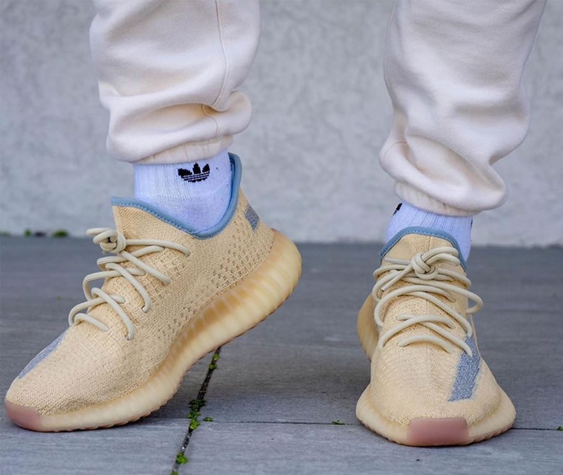 Adidas Yeezy Boost 350 V2 Linen 2020 Reflective On Feet Release Date Fy5158 (5) - newkick.org