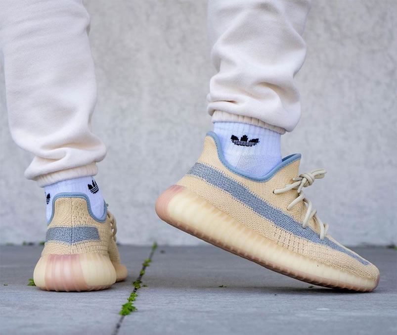 Adidas Yeezy Boost 350 V2 Linen 2020 Reflective On Feet Release Date Fy5158 (6) - newkick.org