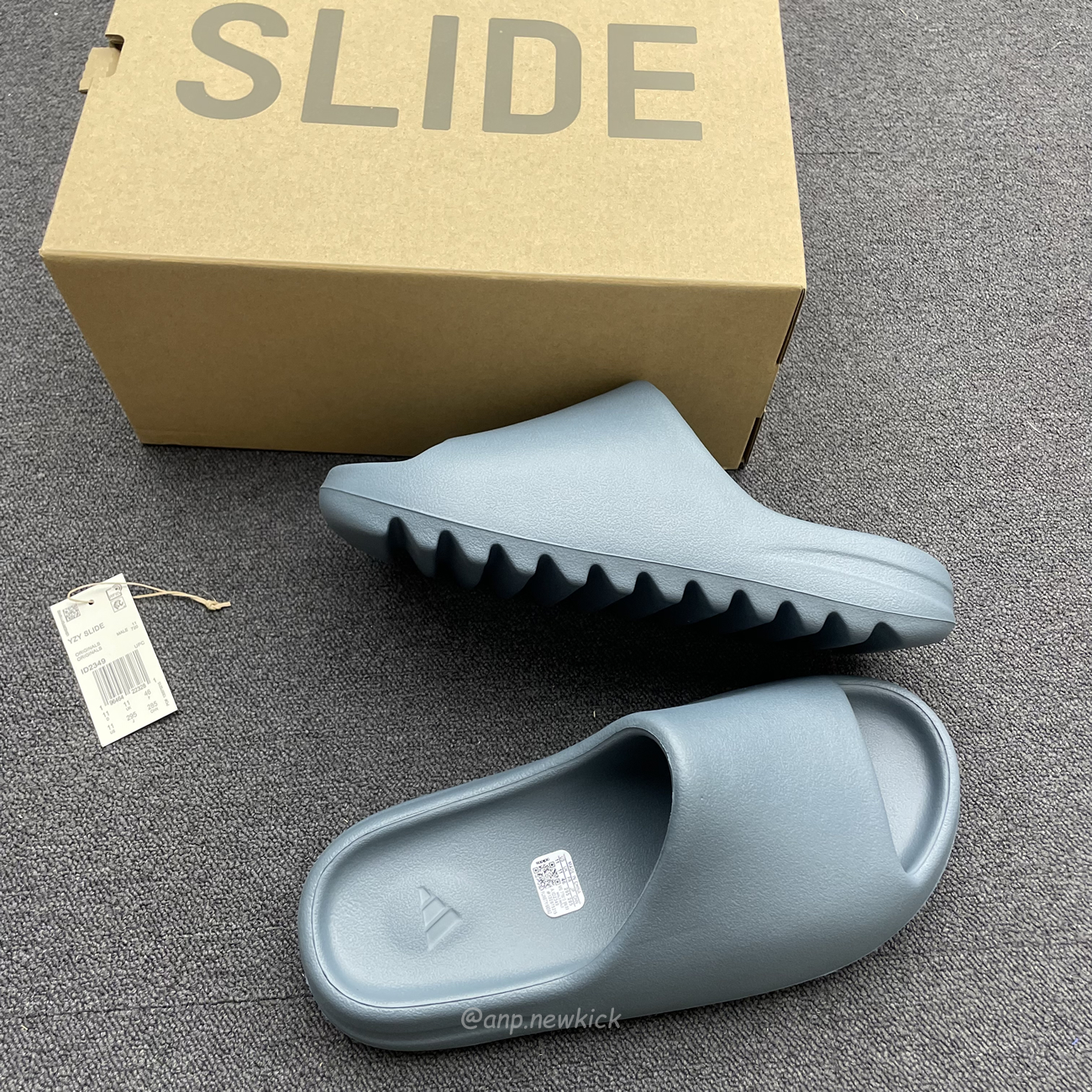 Adidas Yeezy Slide Slate Marine Id2349 (3) - newkick.org