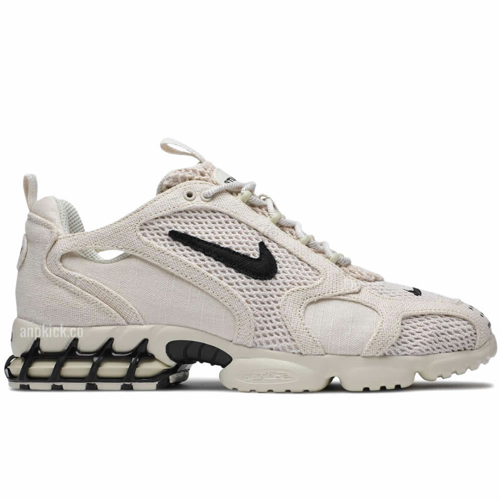 Stussy Nike Air Zoom Spiridon Caged 2 Fossil Cq5486 200 Release Date (2) - newkick.org