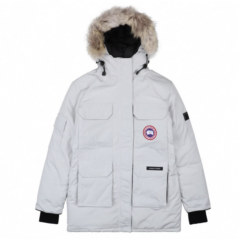 09 Canada Goose 19fw Expedition 4660la Down Jacket Coat Silver White (1) - newkick.org