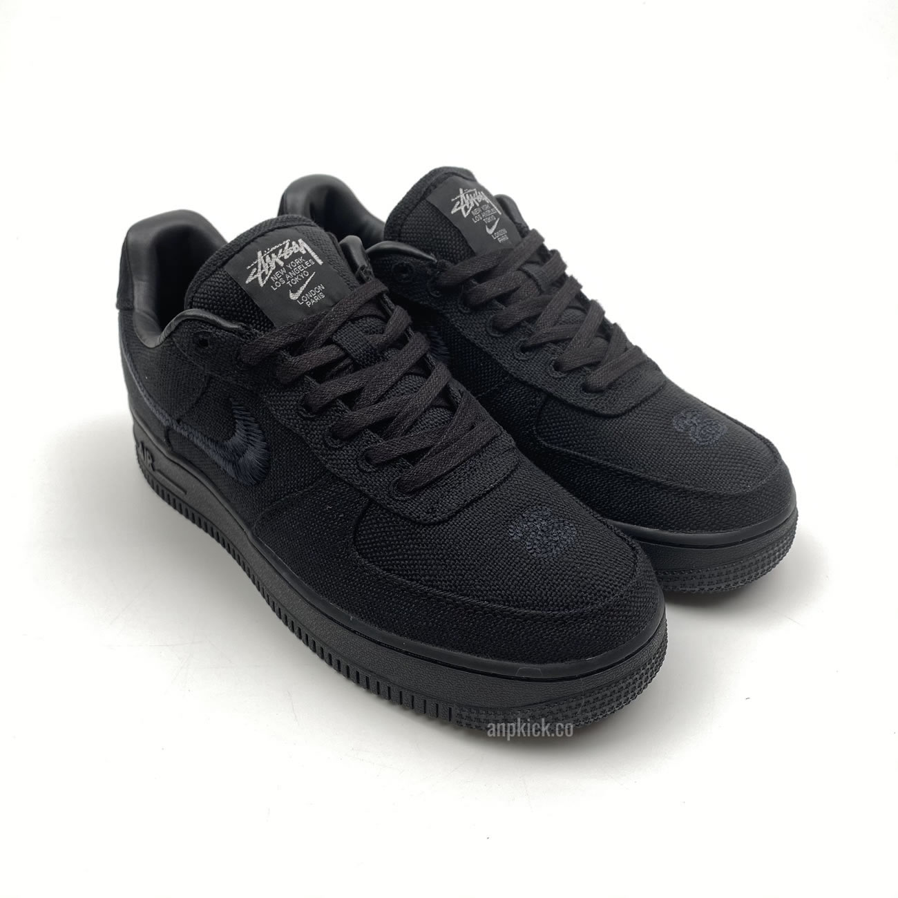 Stussy Nike Air Force 1 Low Black Cz9084 001 Release Date (2) - newkick.org