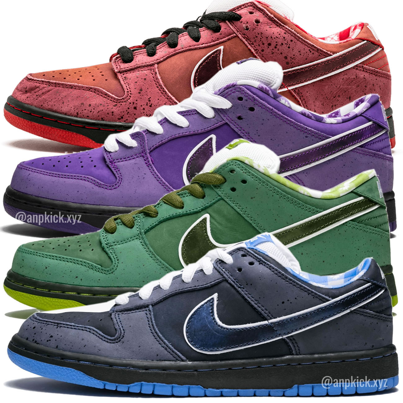 Anpkick Nike Sb Dunk Low Concepts Blue Green Purple Red Lobster 4 Colors (1) - newkick.org
