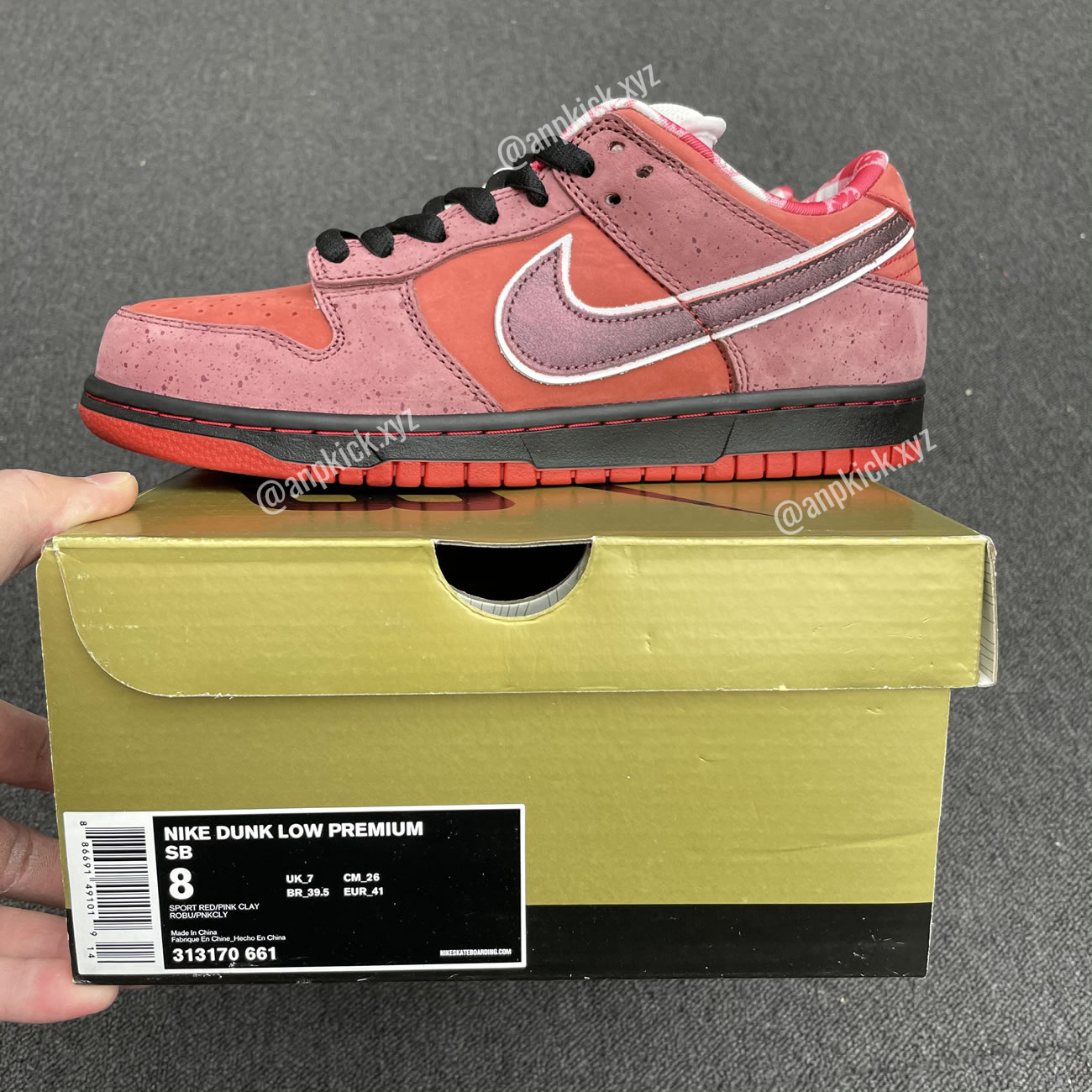 Anpkick Nike Sb Dunk Low Concepts Red Lobster 313170 661 (7) - newkick.org