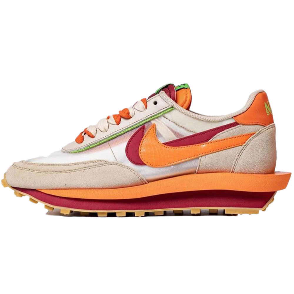 Clot Sacai Nike Ldwaffle Net Orange Blaze Shoes Dh1347 100 (1) - newkick.org