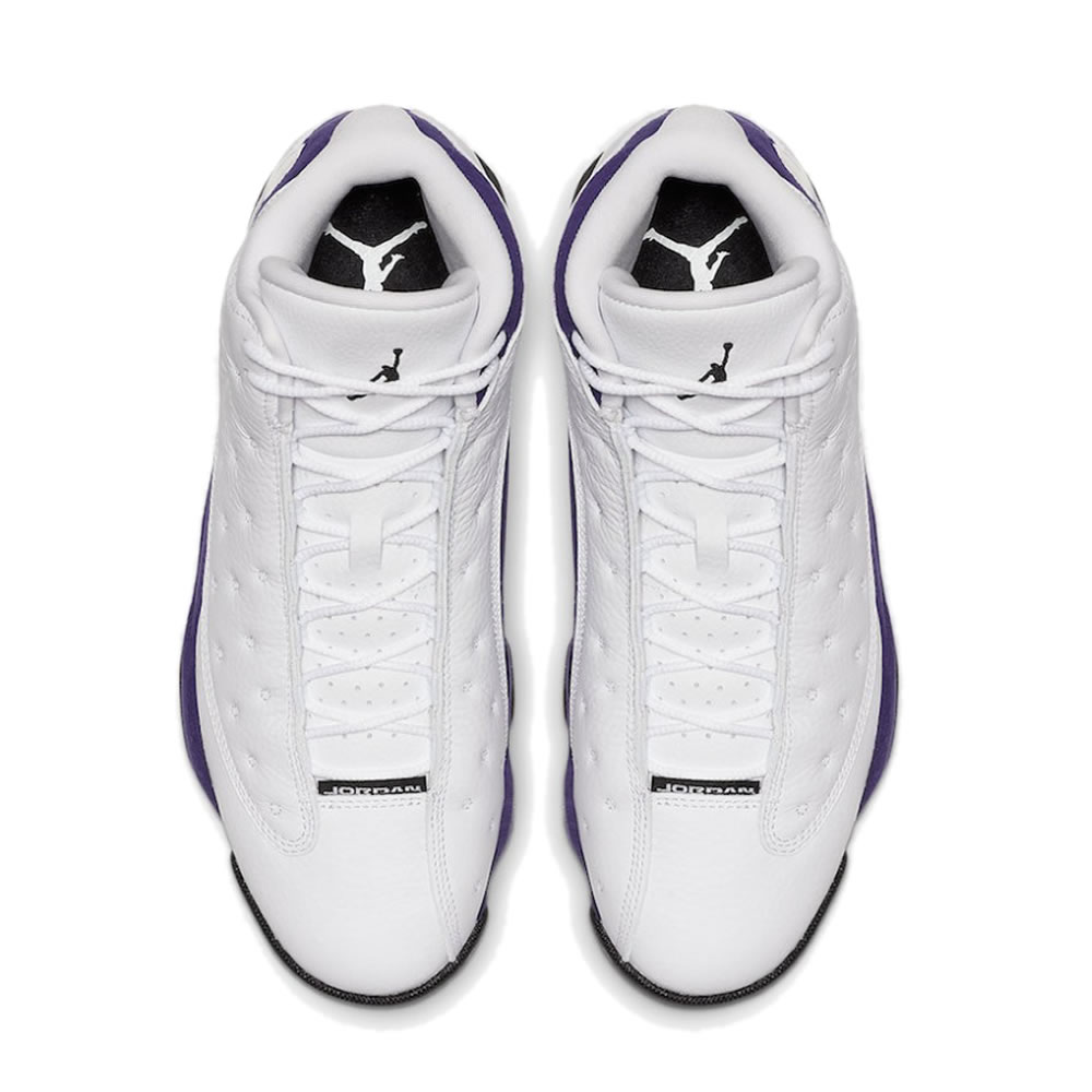 Air Jordan 13 Lakers White Black Court Purple University Gold 414571 105 (4) - newkick.org