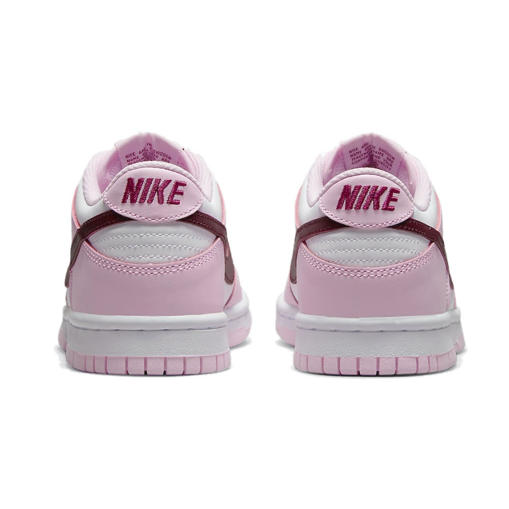 Nike Dunk Low Gs Strawberry Pink White Pink Red Cw1590 601 (5) - newkick.org