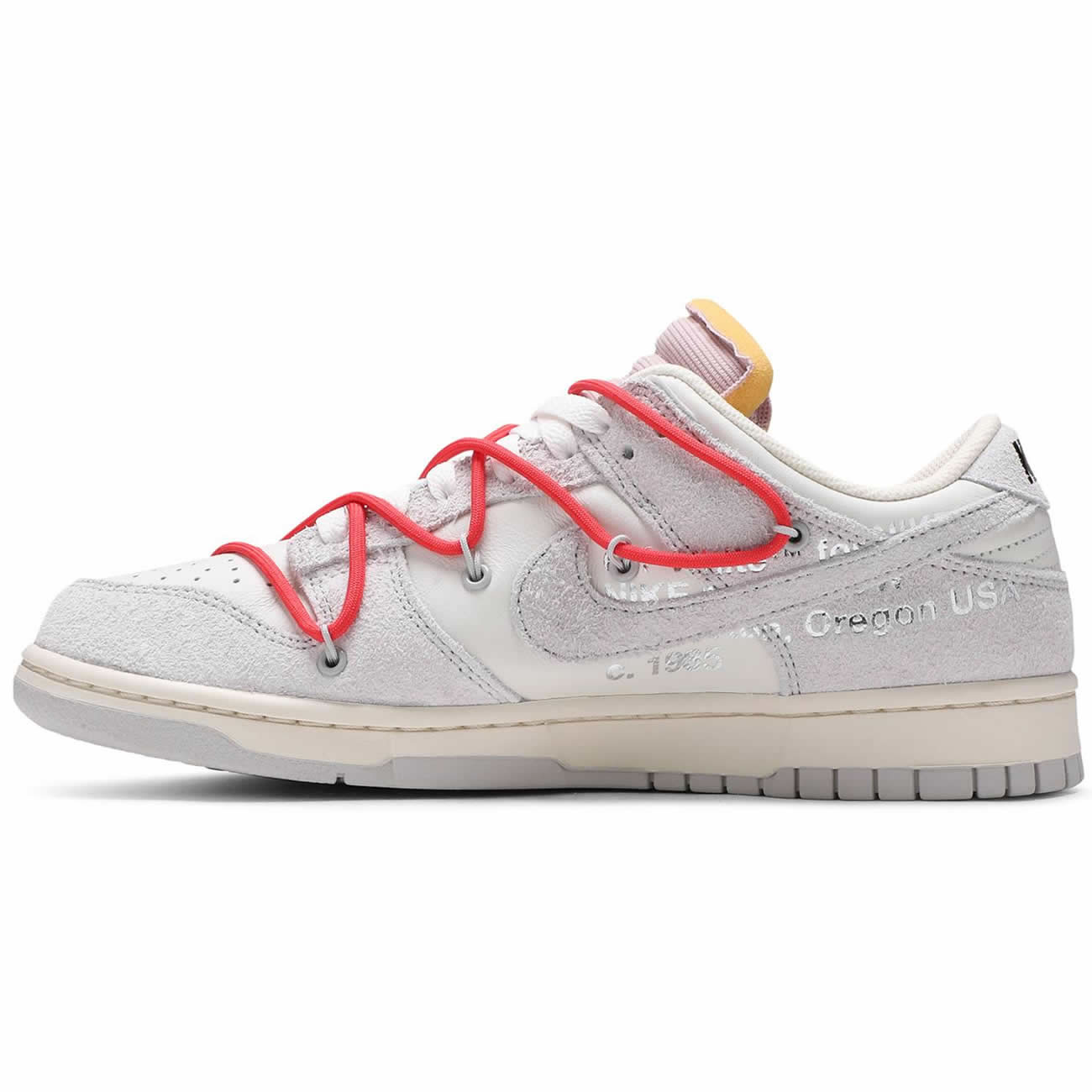 Off White Nike Sb Dunk Low Lot 33 Of 50 Sail Neutral Grey Chile Red Dj0950 118 (1) - newkick.org