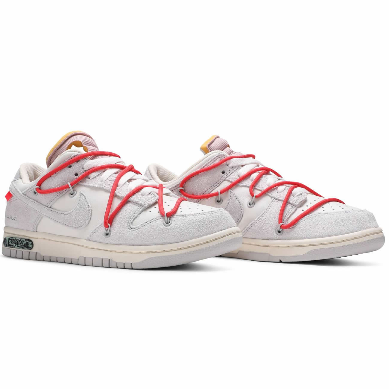 Off White Nike Sb Dunk Low Lot 33 Of 50 Sail Neutral Grey Chile Red Dj0950 118 (3) - newkick.org