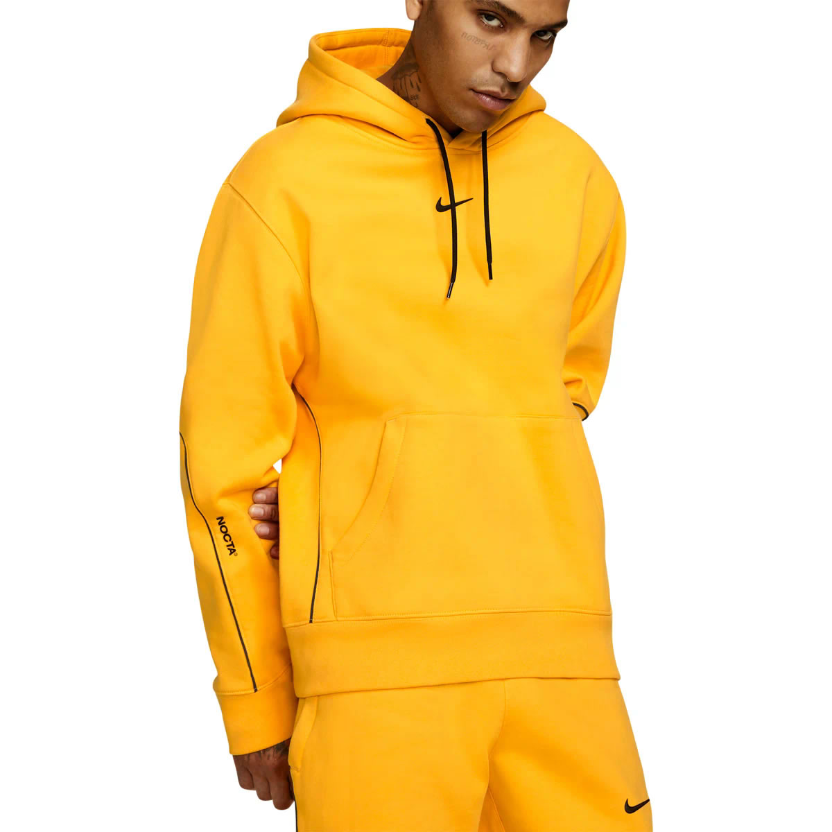Nike Drake Nocta Hoodie Yellow Da3920 739 (3) - newkick.org
