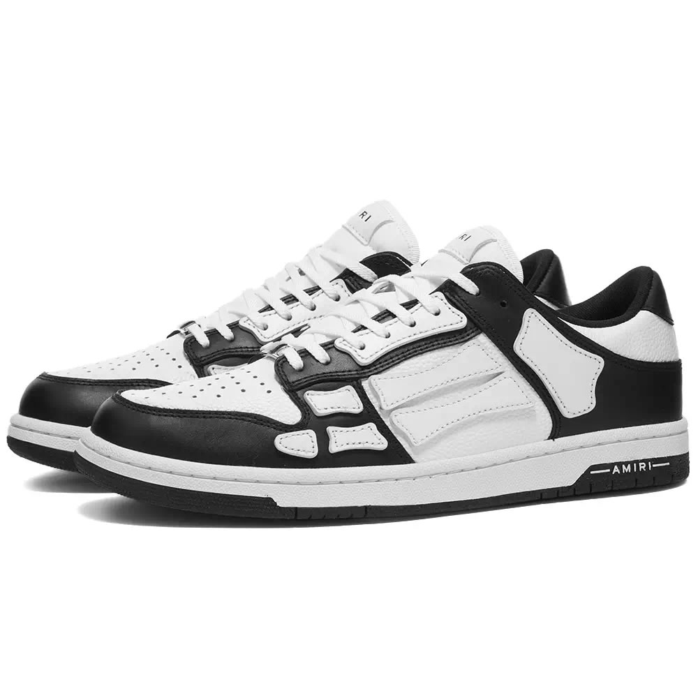 A M I R I Skel Top Low Leather Sneakers Black White Mfs003 000 (2) - newkick.org