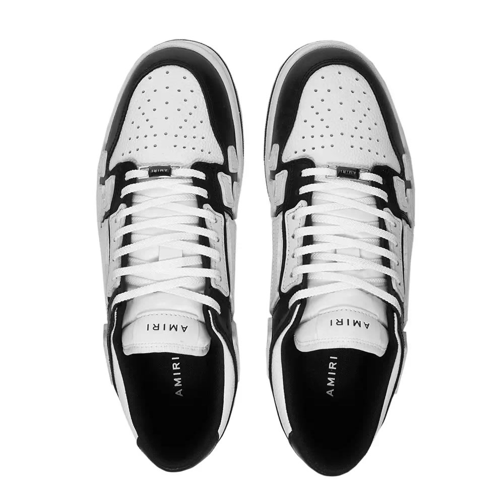 A M I R I Skel Top Low Leather Sneakers Black White Mfs003 000 (3) - newkick.org