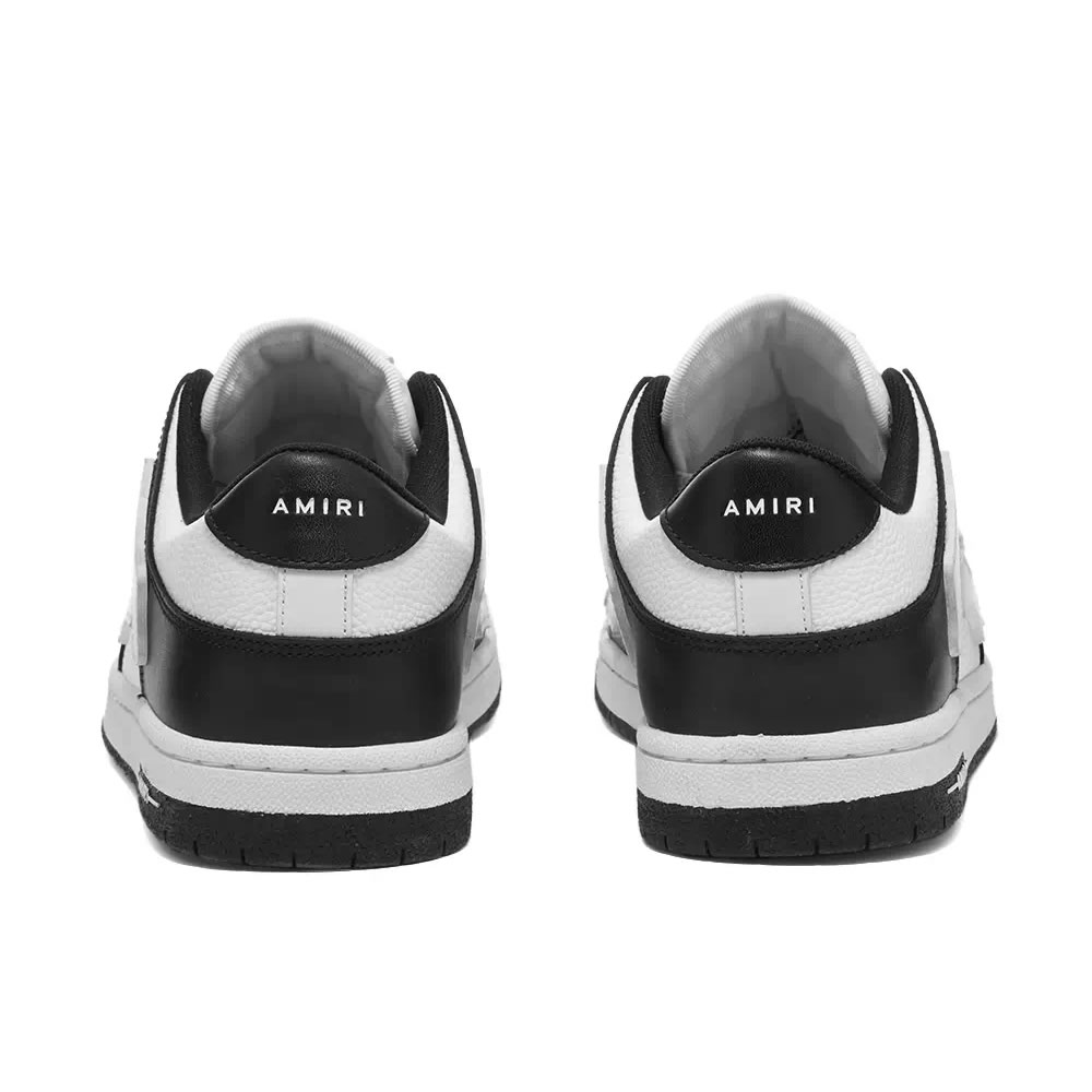A M I R I Skel Top Low Leather Sneakers Black White Mfs003 000 (4) - newkick.org