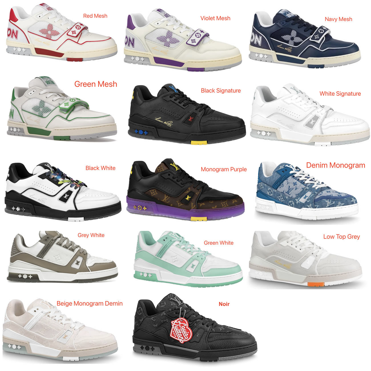 New L V Trainer Sneaker Shoes (3) - newkick.org