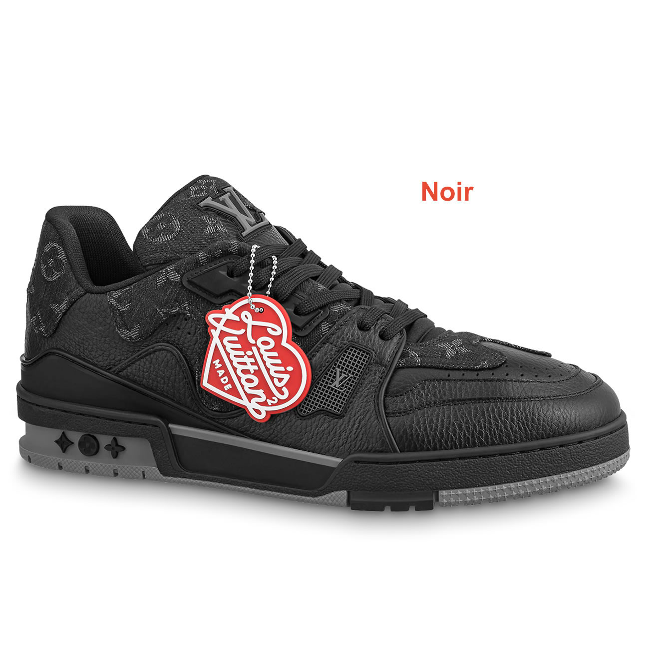 New L V Trainer Sneaker Shoes Noir (1) - newkick.org