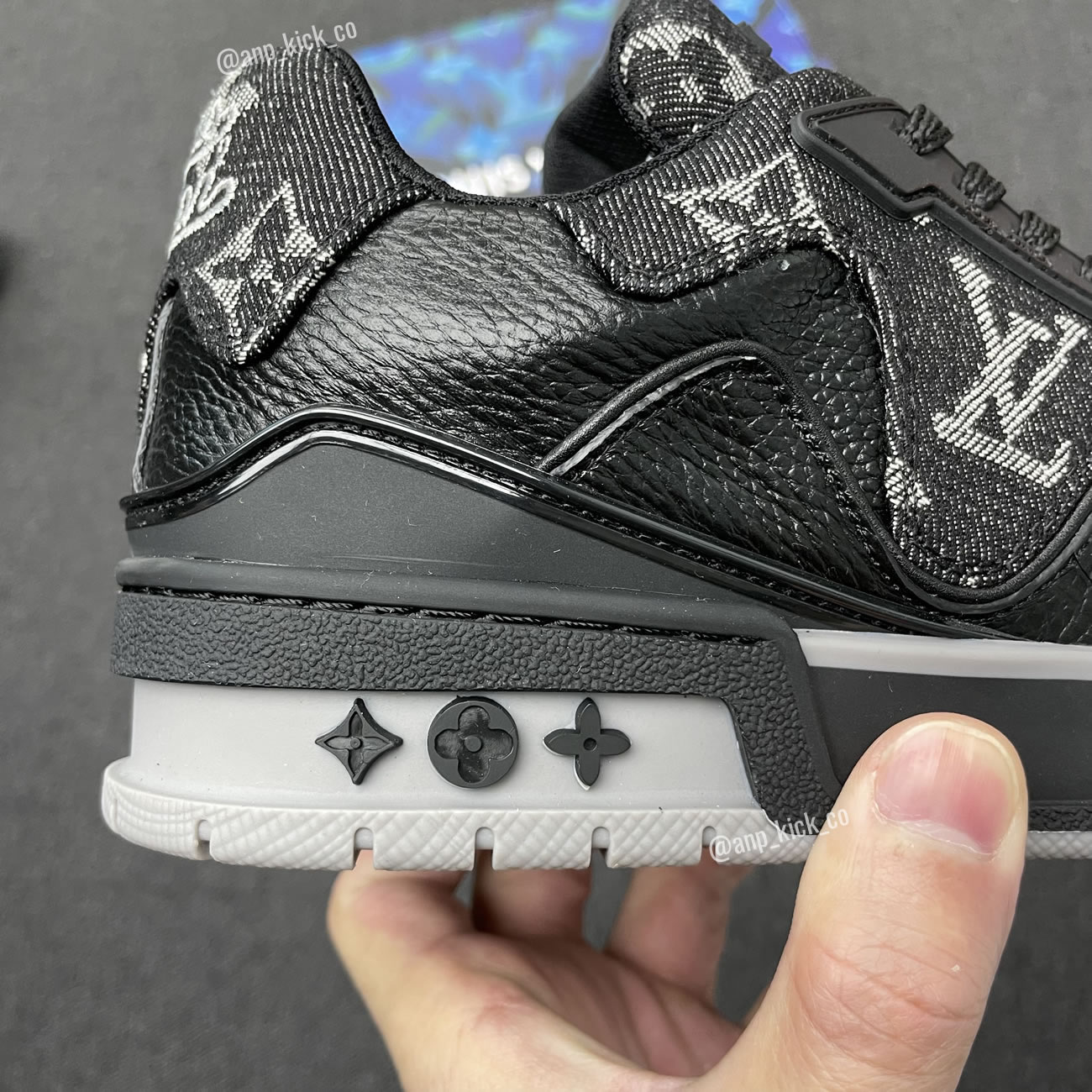 New L V Trainer Sneaker Shoes Noir (5) - newkick.org