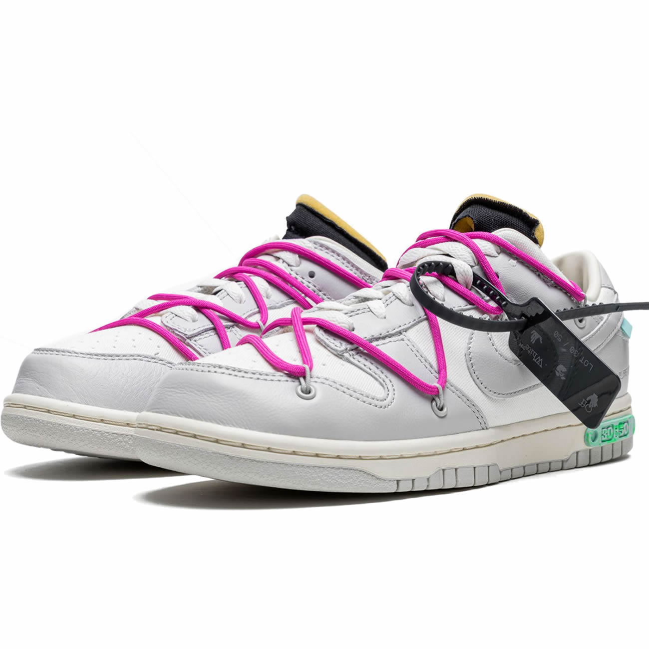 Off White Nike Sb Dunk Low Lot 30 Of 50 Sail Neutral Grey Pink Dm1602 122 (2) - newkick.org