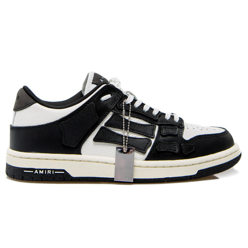 A M I R I Skel Top Low Leather Sneakers Black White Mfs003 004 (2) - newkick.org