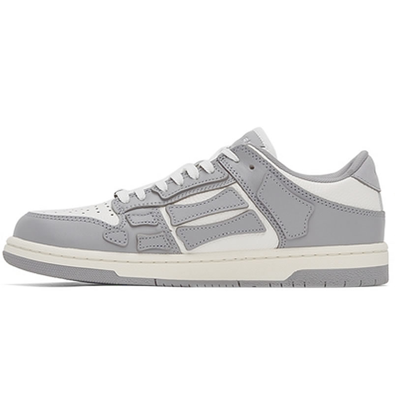 A M I R I Skel Top Low Leather Sneakers Grey White Mfs003 043 (1) - newkick.org