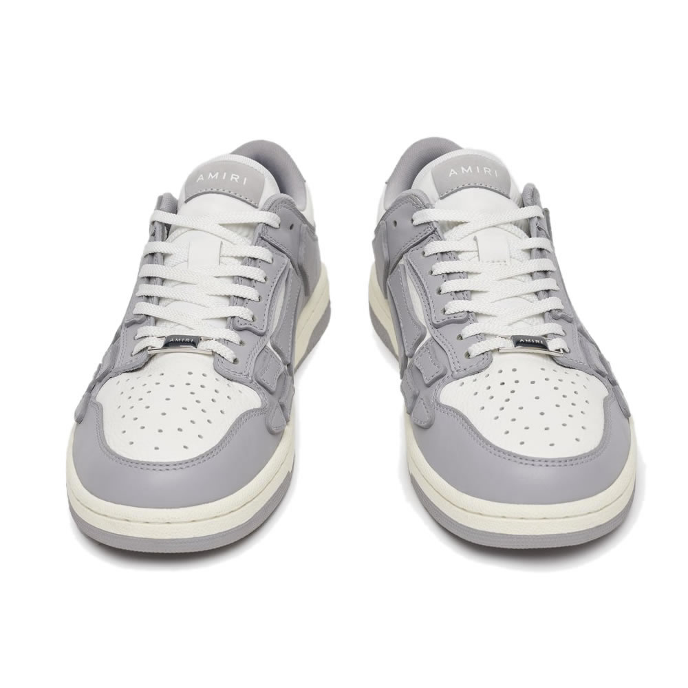 A M I R I Skel Top Low Leather Sneakers Grey White Mfs003 043 (5) - newkick.org