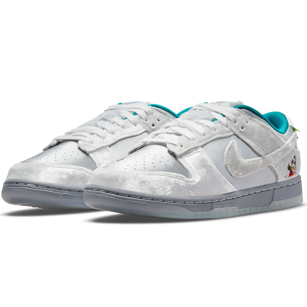 Nike Dunk Low Ice White Silver Blue Do2326 001 (3) - newkick.org