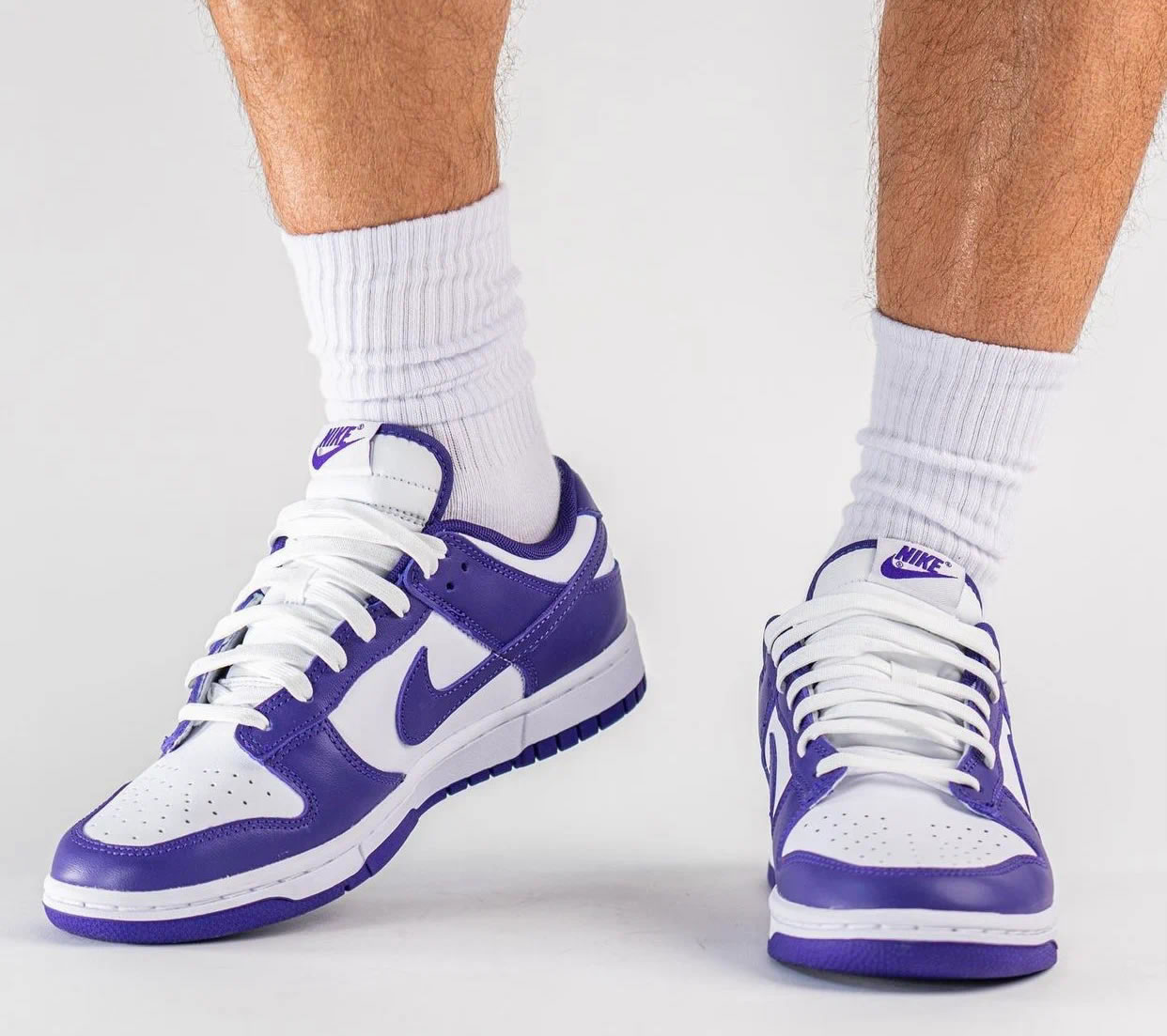 Nike Dunk Low Court Purple Dd1391 104 On Feet (4) - newkick.org