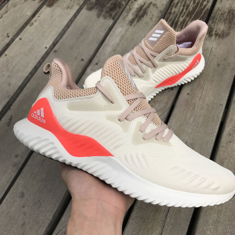 Adidas Alphabounce Beyond Shoes White Beige CG4763 In-Hand