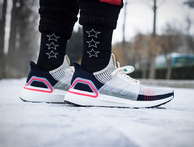 Adidas Ultra Boost 19 Colorways On Feet Active Red Cloud White B37703 (5) - newkick.org