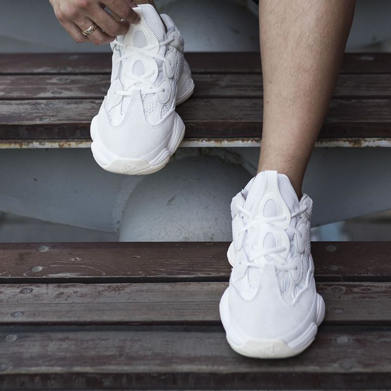 Adidas Yeezy 500 Bone White On Feet Outfit Fv3573 Release Date (4) - newkick.org
