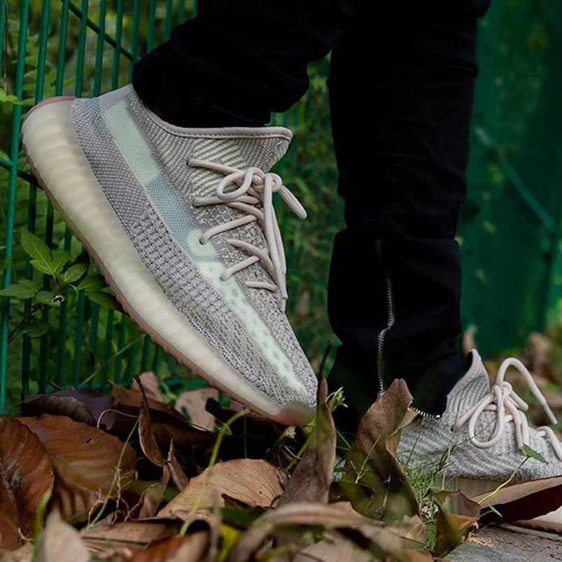 Adidas Yeezy Boost 350 V2 Citrin Non Reflective On Feet Release Date Fw3042 (1) - newkick.org