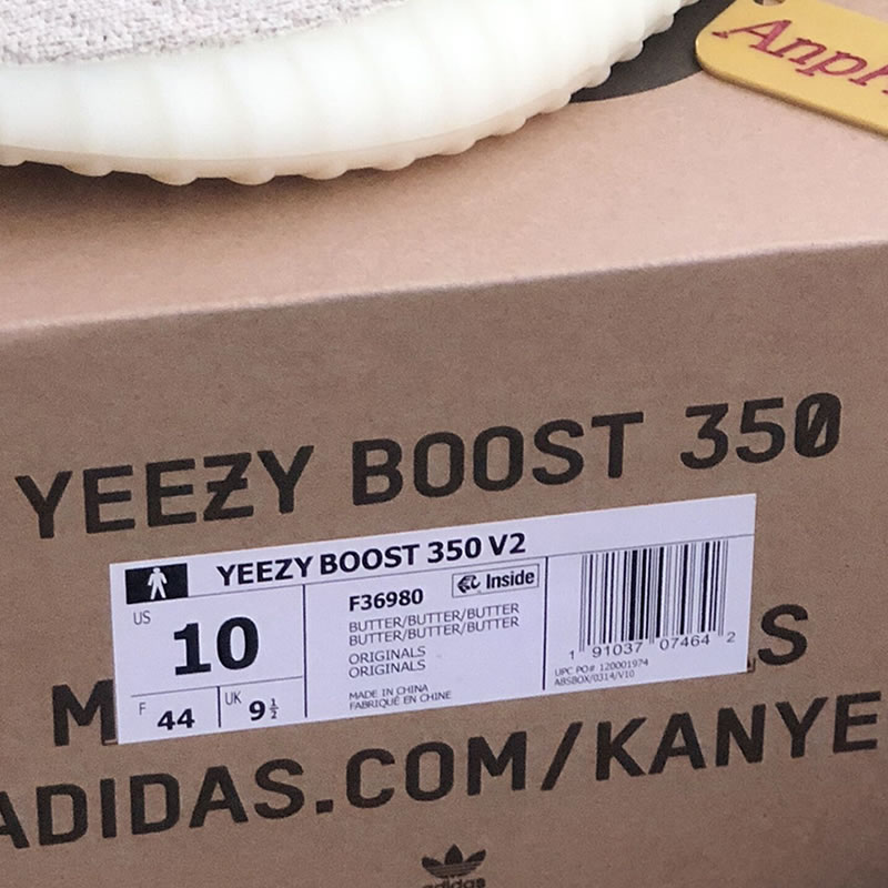 Yeezy Boost 350 V2 'Peanut Butter' F36980 Box Tag Release Date