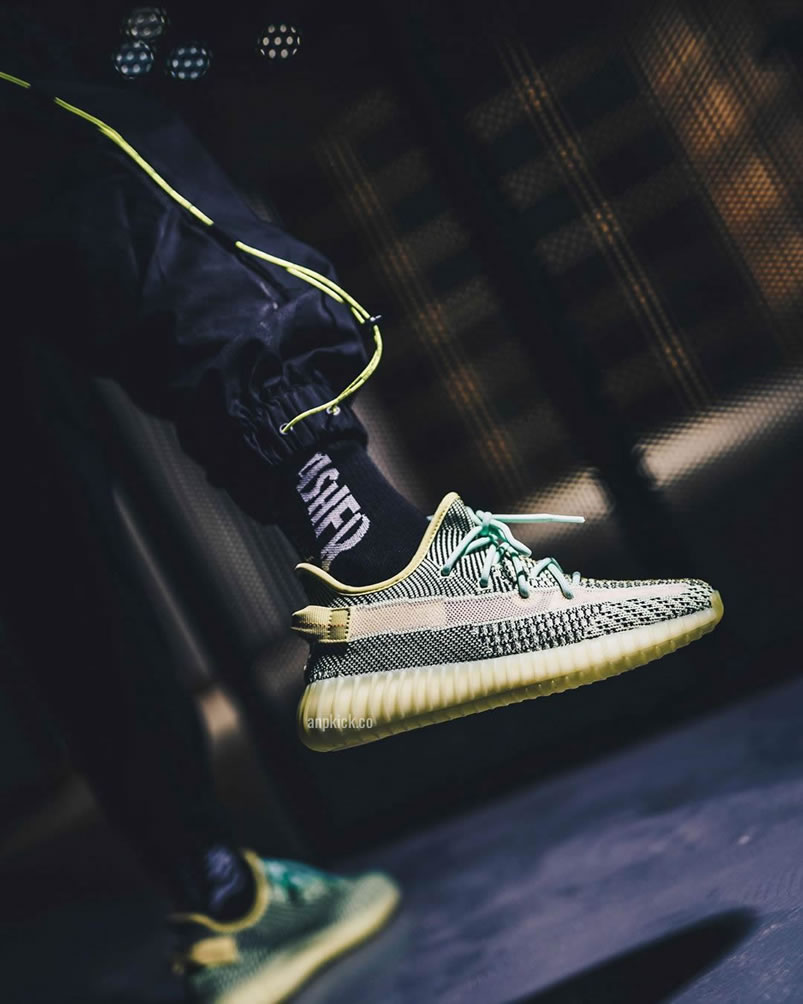 Adidas Yeezy Boost 350 V2 Yeezreel Non Reflective On Feet Release Date Fw5191 (6) - newkick.org