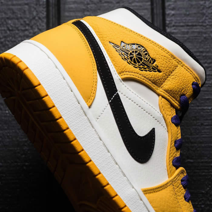Air Jordan 1 Mid 2019 Lakers Yellow Purple For Sale Release Date 852542 700 (19) - newkick.org