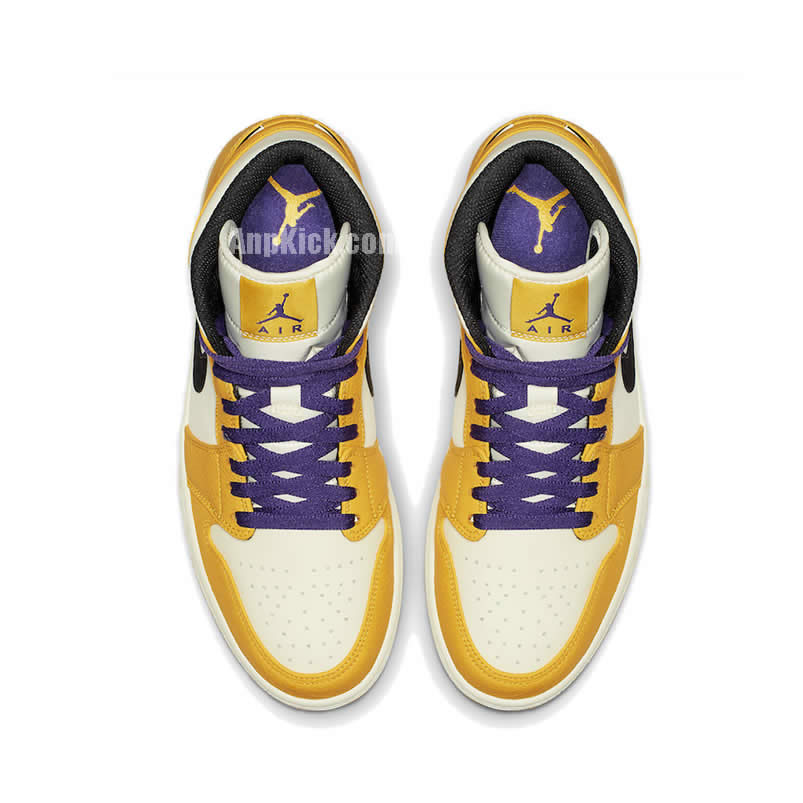 Air Jordan 1 Mid 2019 Lakers Yellow Purple Release Date 852542 700 (4) - newkick.org