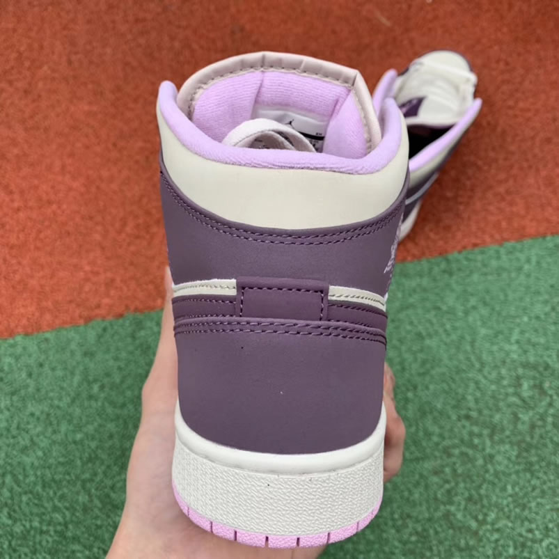 Air Jordan 1 Mid GS 'Pro Purple / Desert Sand' Shoes For Women 555112-500 Pics