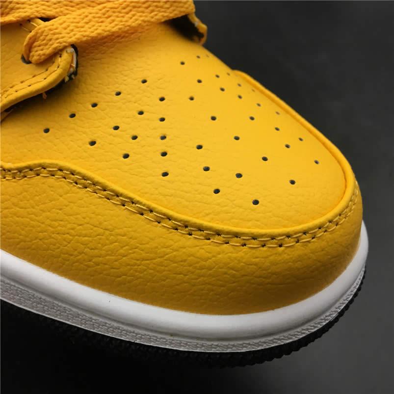 Air Jordan 1 Mid Shoes Taxi Yellow University Gold Aj1 554724 700 (15) - newkick.org