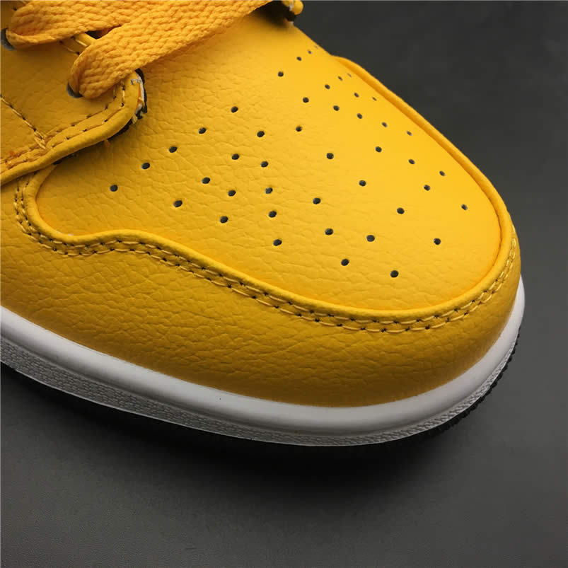 Air Jordan 1 Mid Shoes Taxi Yellow University Gold Aj1 554724 700 (4) - newkick.org