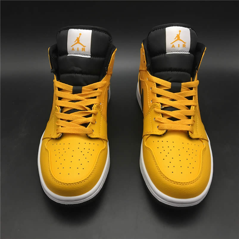 Air Jordan 1 Mid Shoes Taxi Yellow University Gold Aj1 554724 700 (5) - newkick.org