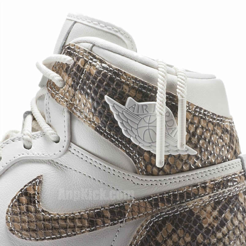 Air Jordan 1 Retro High 'Snakeskin' White Shoes AH7389-004