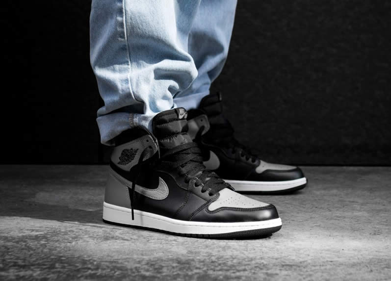 Air Jordan 1 'Shadow' Grey 2018 On Feet Mens GS Outfit Shoes On Feet