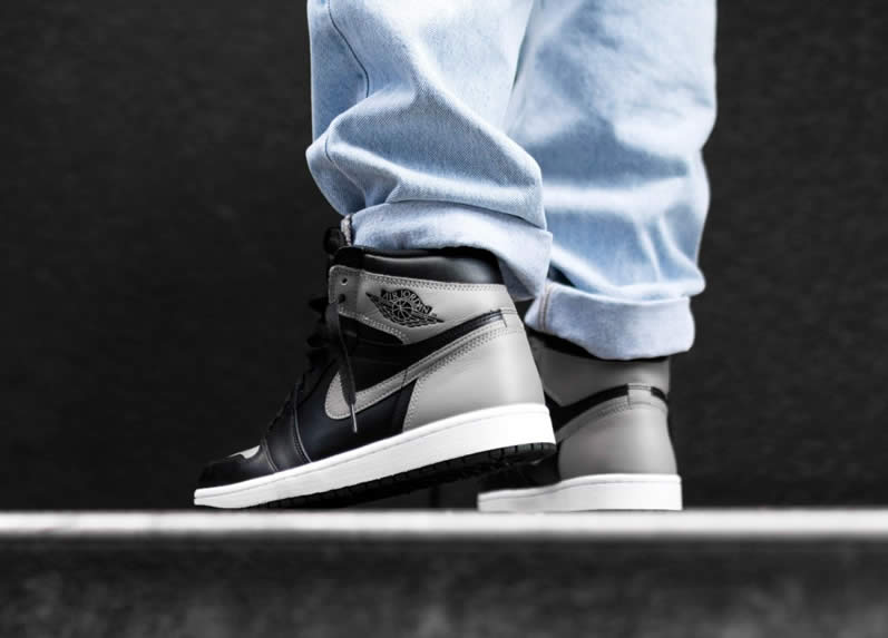Air Jordan 1 'Shadow' Grey 2018 On Feet Mens GS Outfit Shoes On Feet