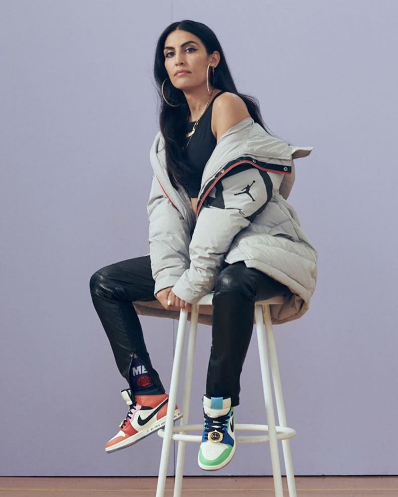 Melody Ehsani Air Jordan 1 Mid Wmns Fearless On Feet Outfit Release Date Cq7629 100 (9) - newkick.org