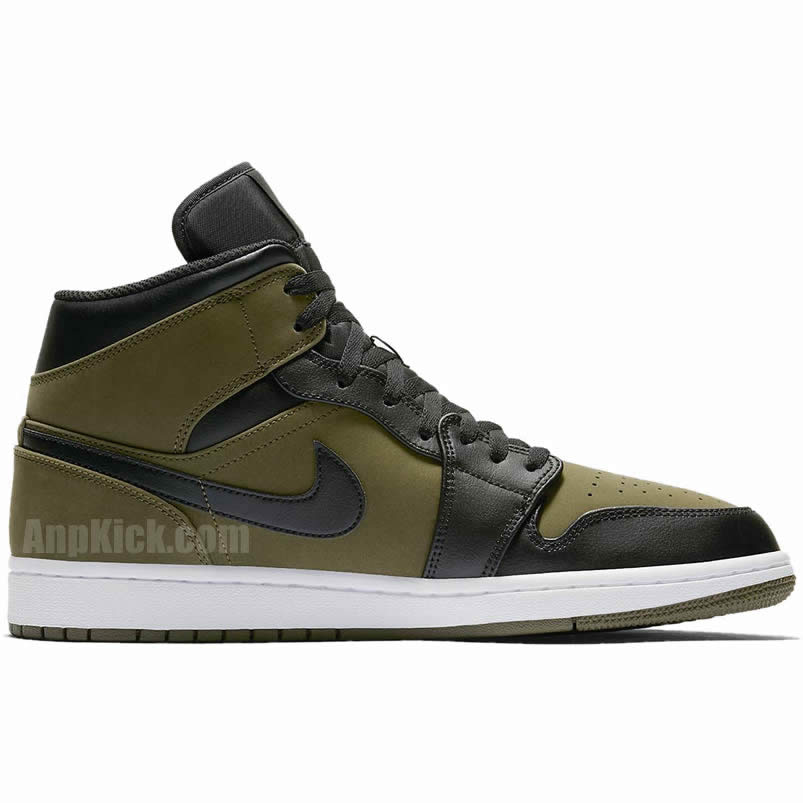 Nike Air Jordan 1 Mid 'Dark Olive Canvas' Release Date 554724-301