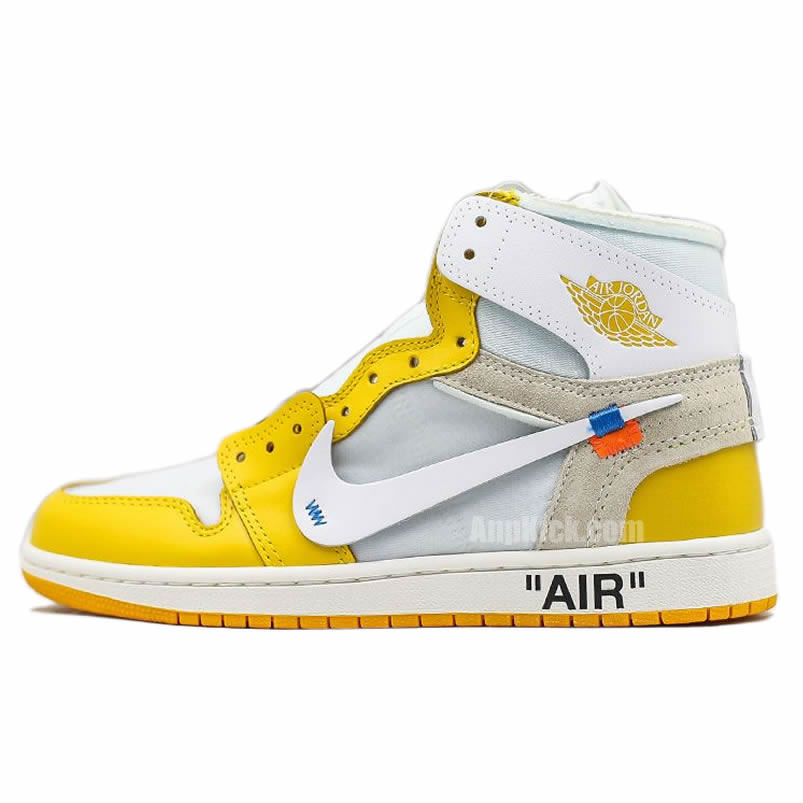 Off White Air Jordan 1 Yellow Chicago New Release For Sale (1) - newkick.org