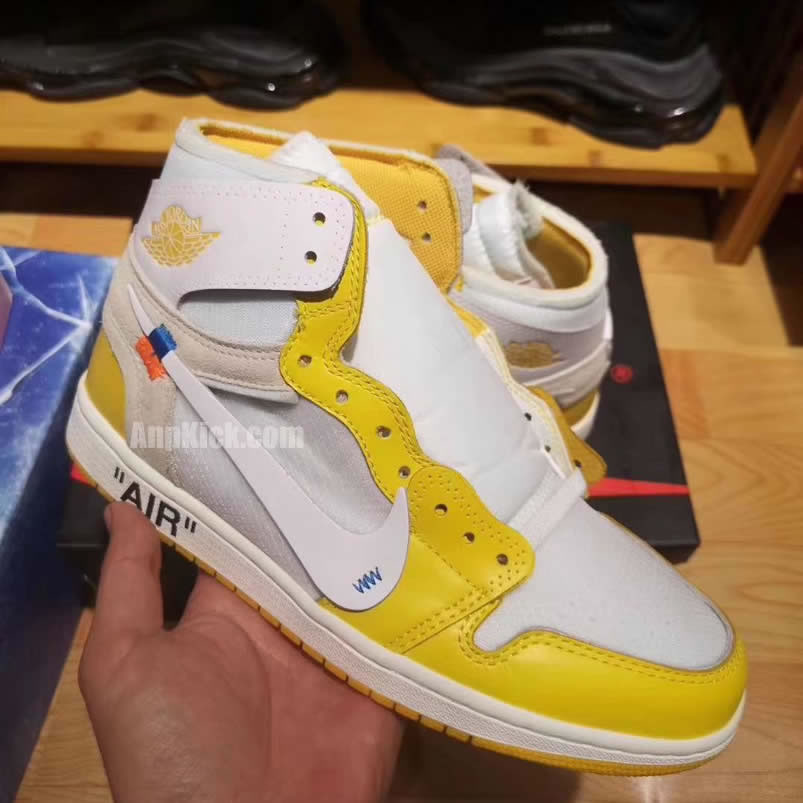 Off White Air Jordan 1 Yellow Chicago New Release For Sale (3) - newkick.org