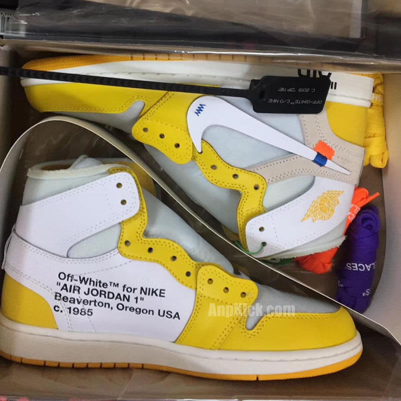 Off White Air Jordan 1 Yellow Chicago New Release For Sale (7) - newkick.org