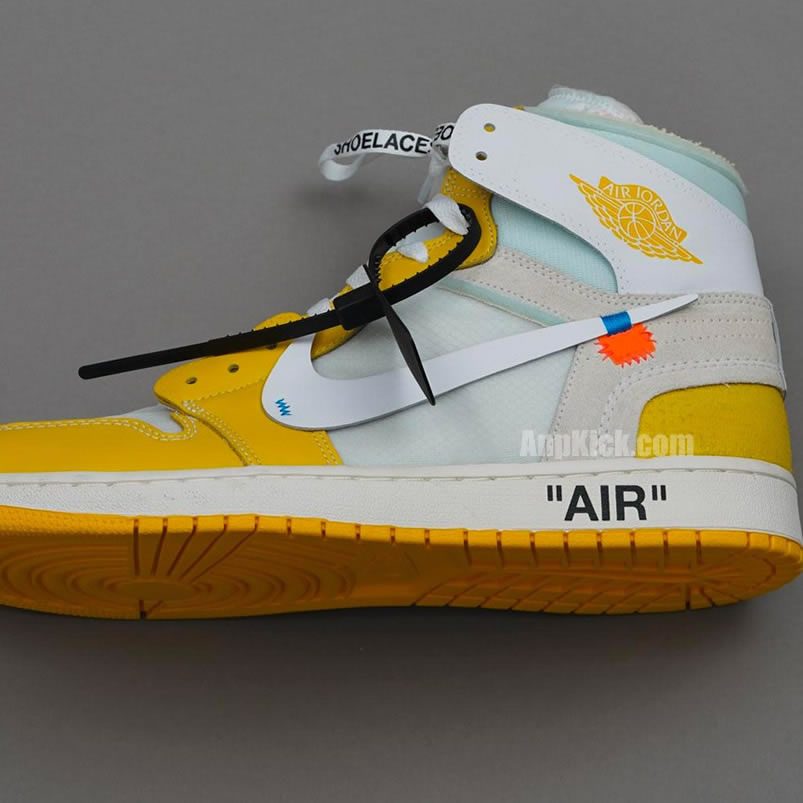 Off White Air Jordan 1 Yellow Chicago New Release For Sale (9) - newkick.org